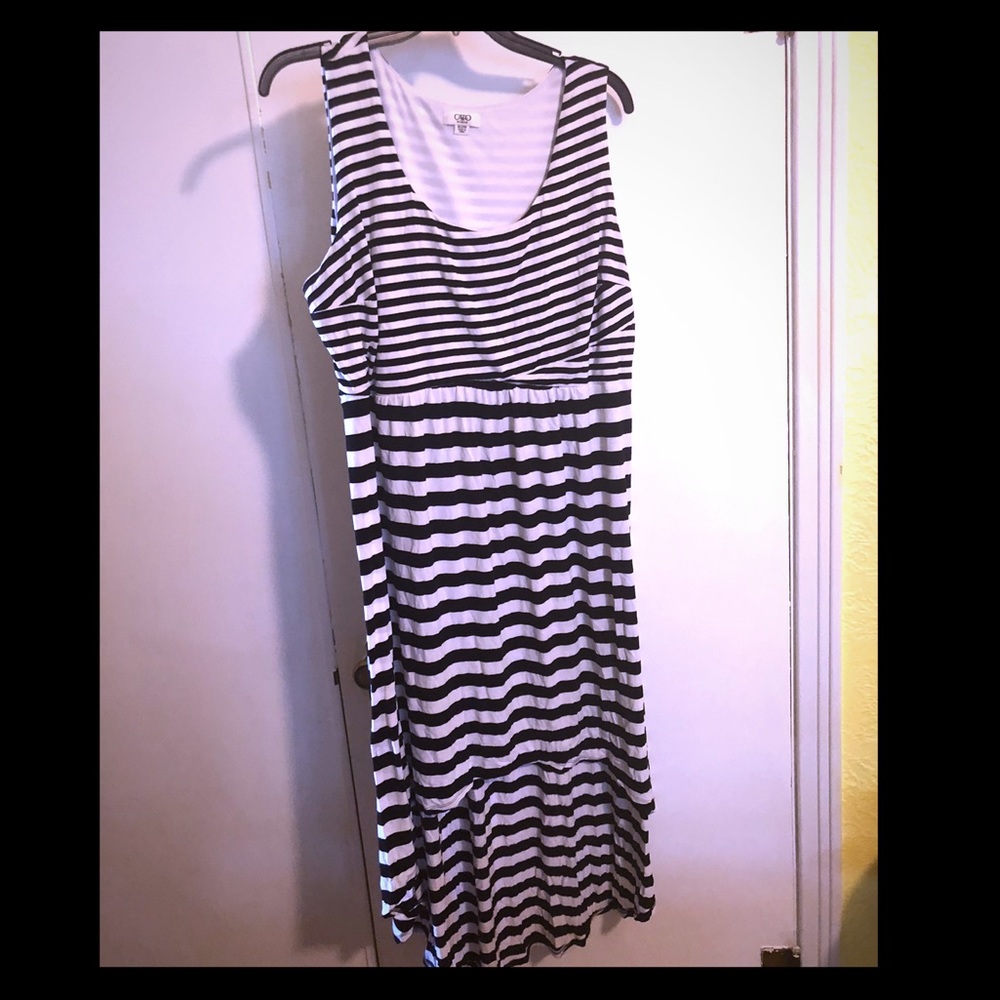 Black and White hi-Lo Dress